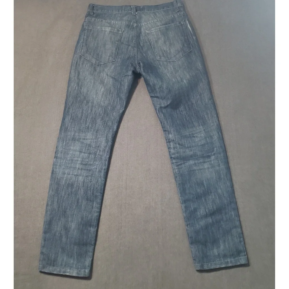 Paperdenim&cloth Jeans Mens 30x32 Blue Straight Leg Dark Wash Denim Pants